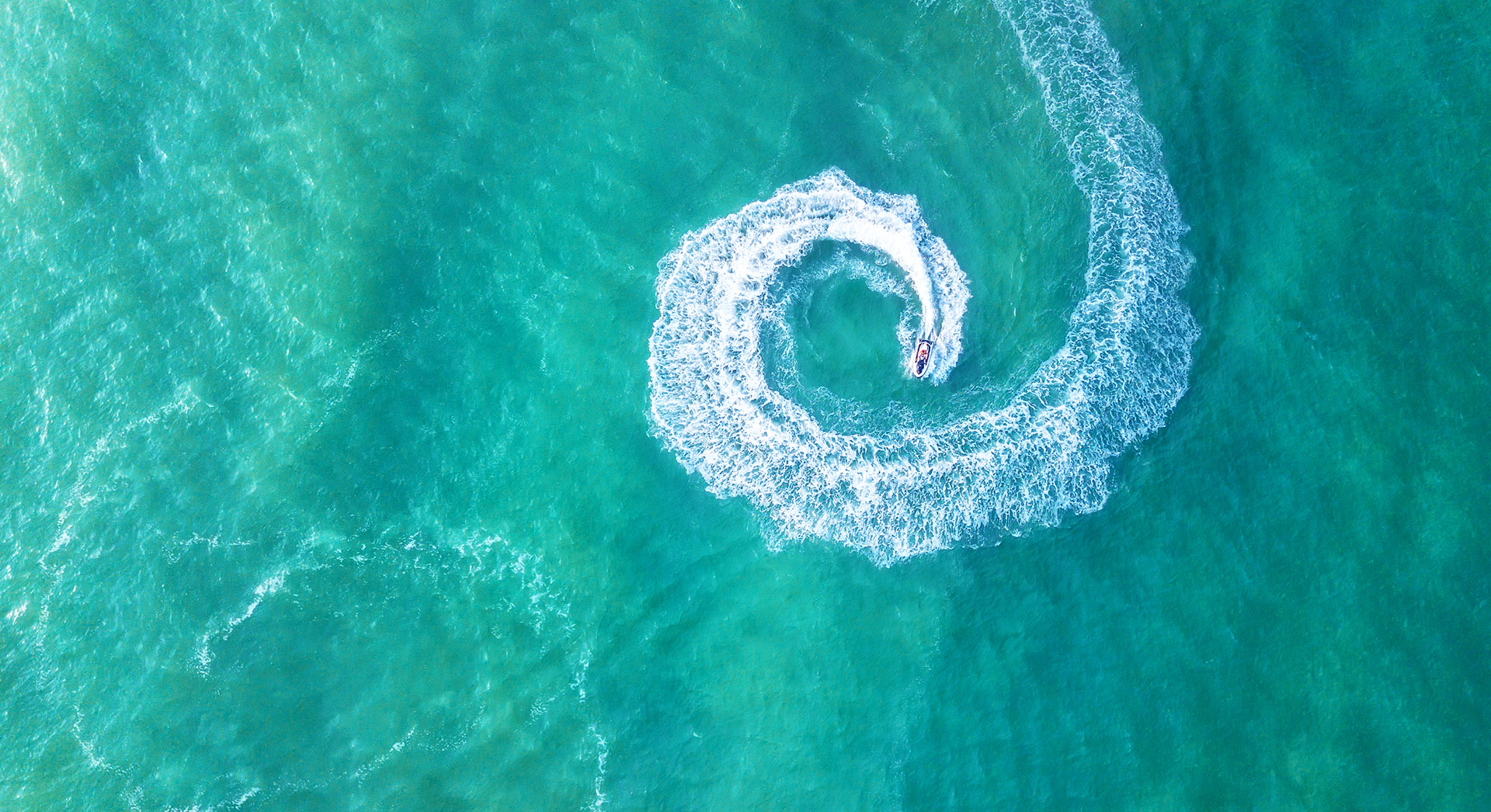 Jet Ski in the clear sea